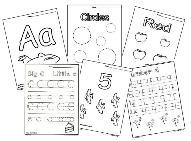 free learning worksheet for 3 year olds