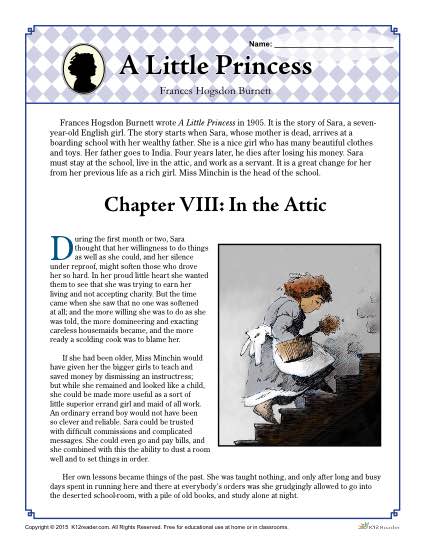 free literature worksheet