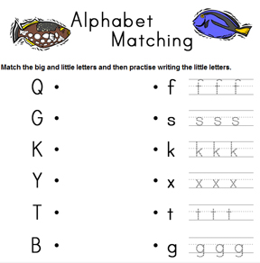 Alphabet Big and Small letter Matching