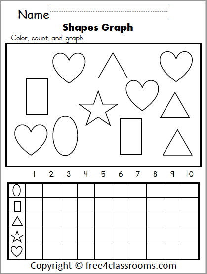Free Math Shapes Graphing Working - Free Worksheets ...