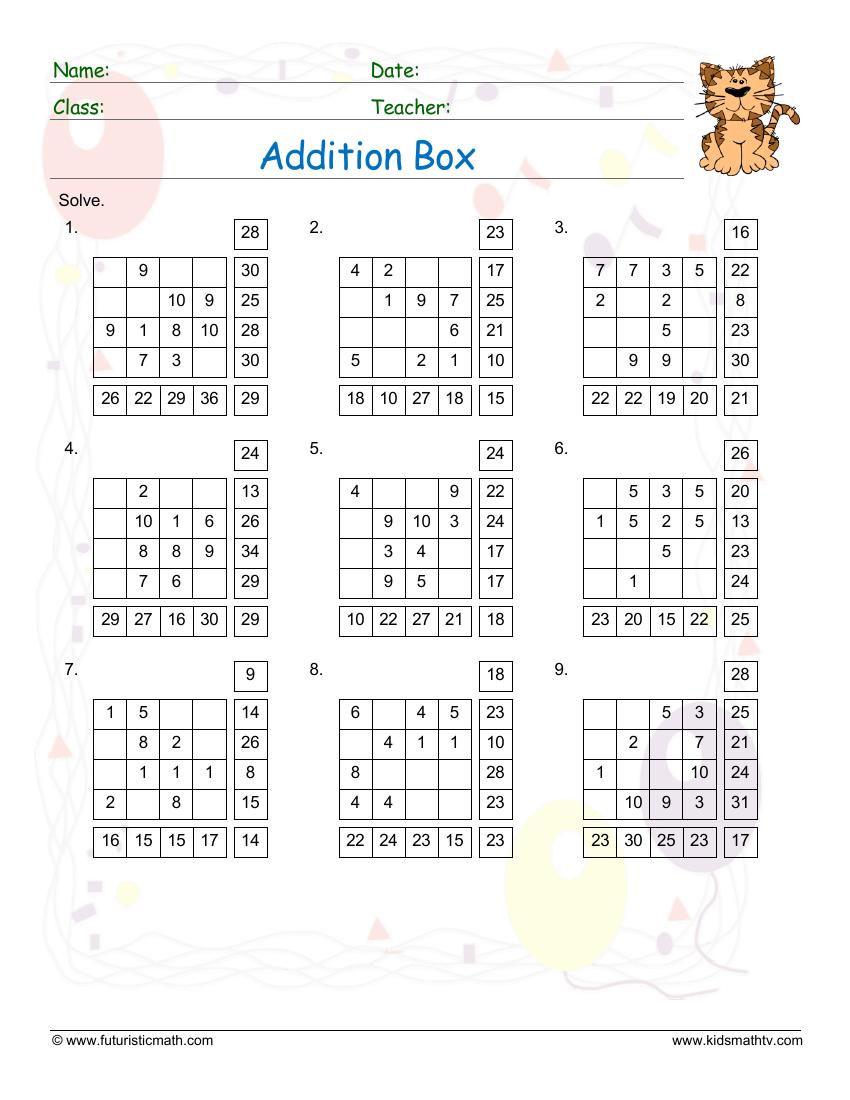 Free Math Puzzles Worksheets pdf printable | Math Champions