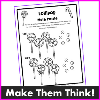 free math puzzle worksheet