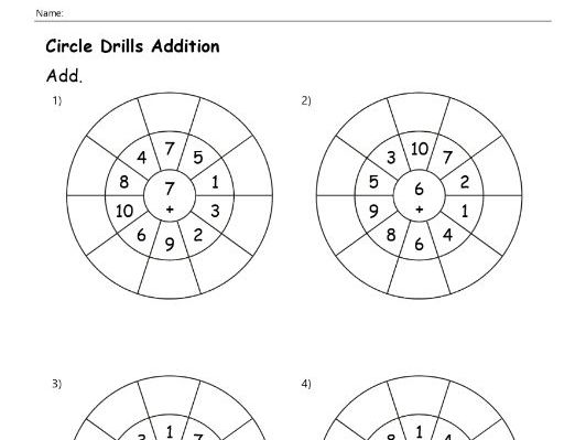Free Math worksheets addition  