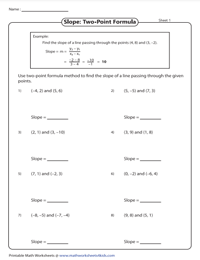 free math worksheet for 8th grade