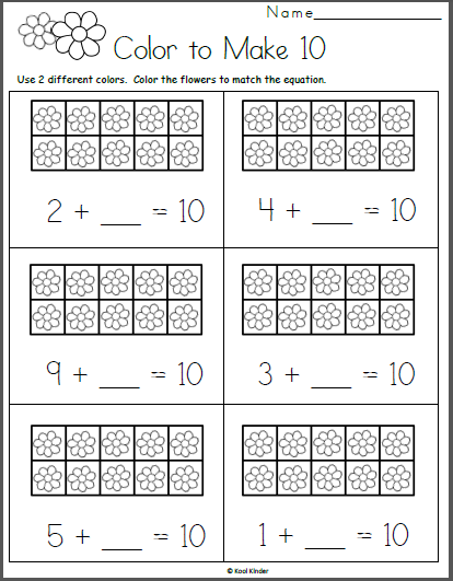 Free Math Worksheet for Kindergarten Addition | Made By Teachers