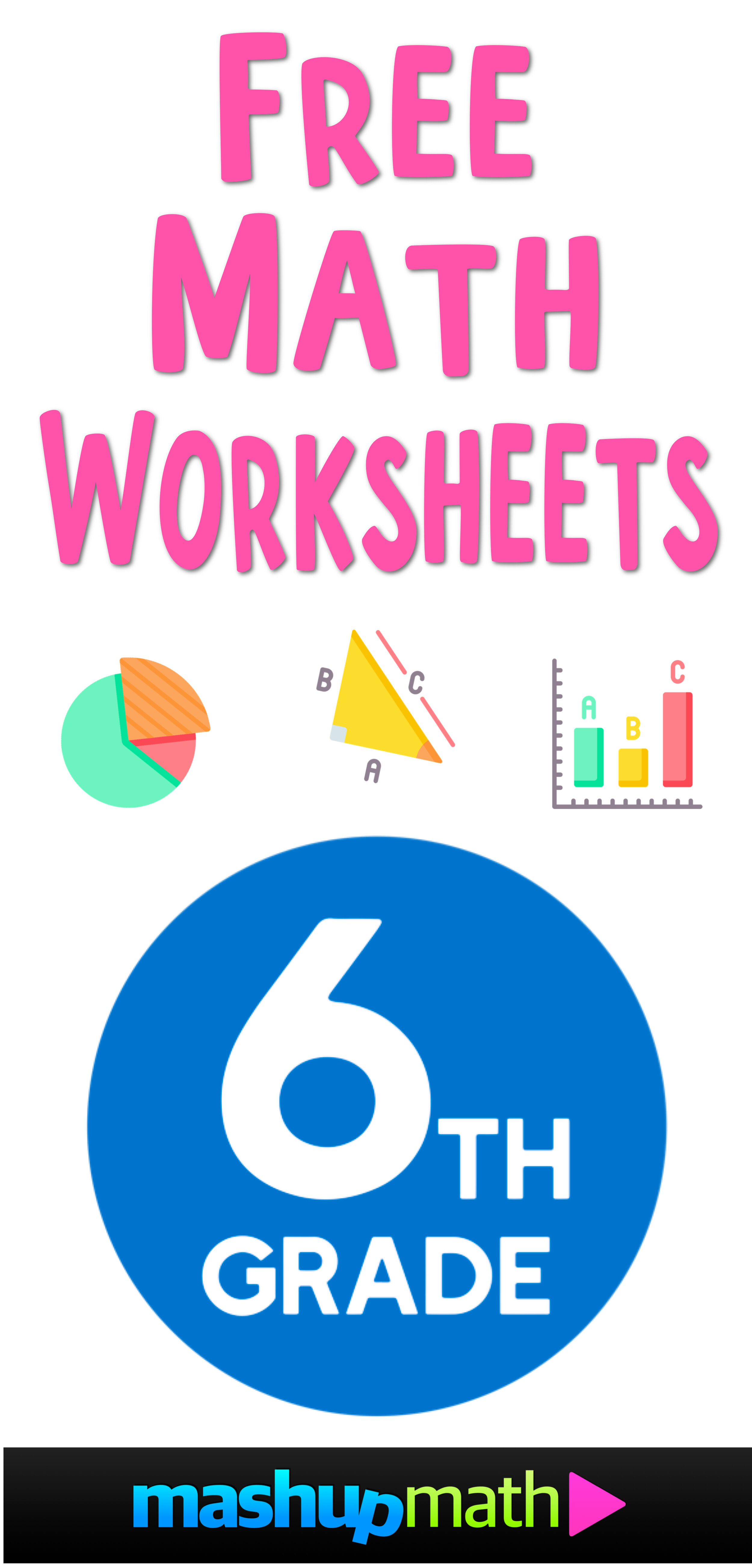 free math worksheet for middle school
