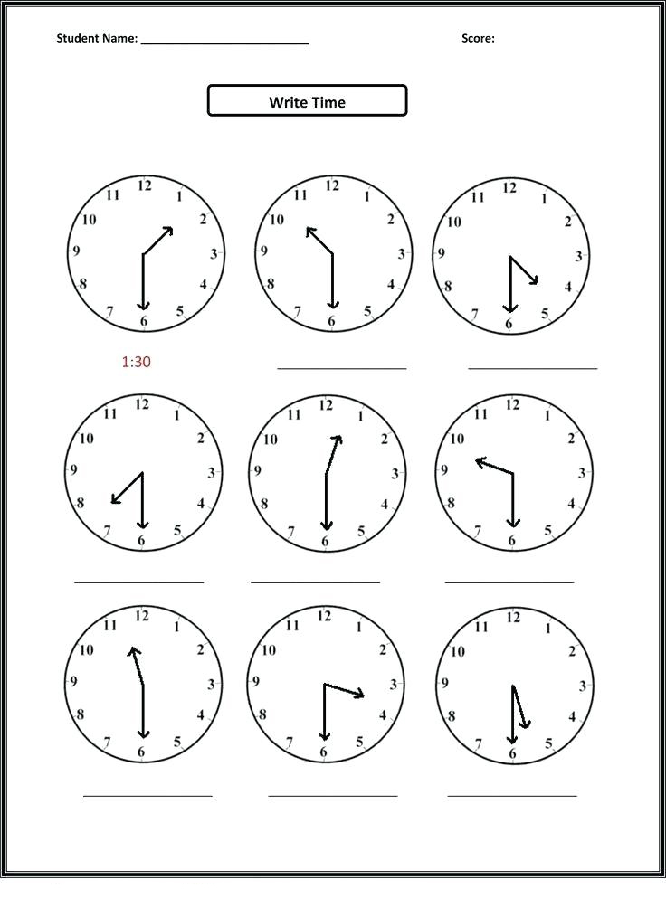 free math worksheet for third grade