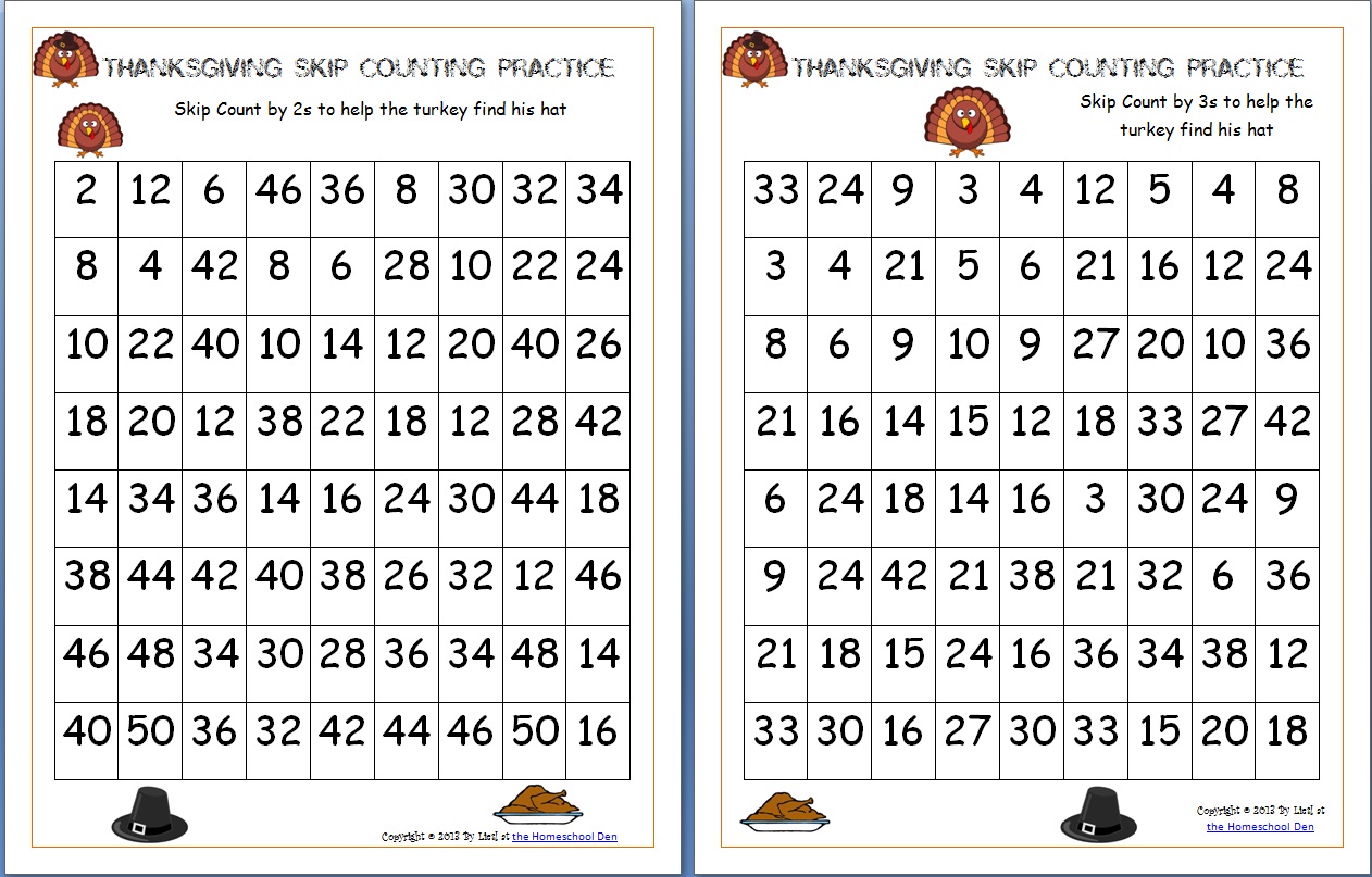 free Thanksgiving math worksheets Archives - Homeschool Den