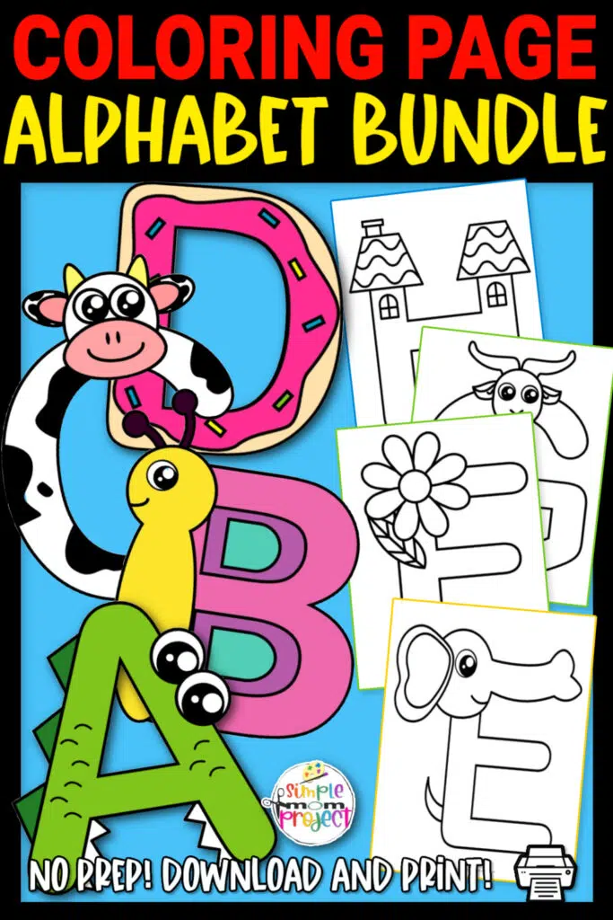 Fun Printable Alphabet Coloring Pages - Simple Mom Project