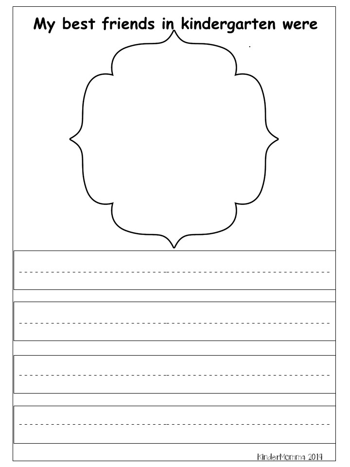 Free Kindergarten Memory Book - kindermomma.com