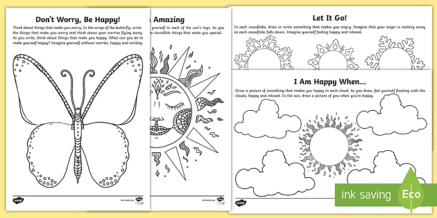 FREE! - Mindfulness Worksheets - Wellbeing | Twinkl - Twinkl