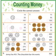Money Worksheets &  Free Printables 