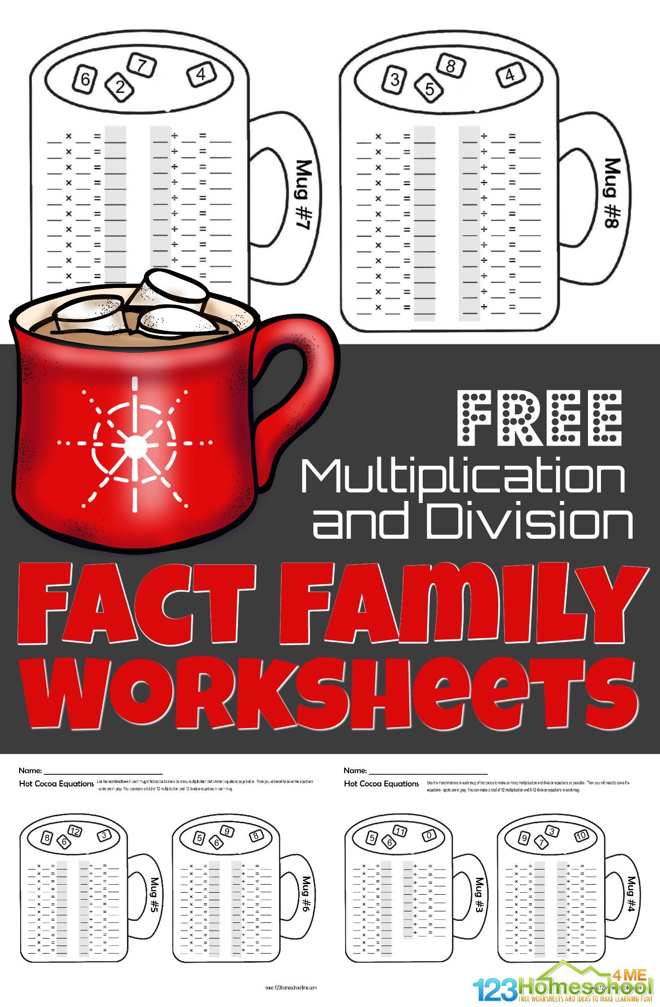 free multiplication and division worksheet