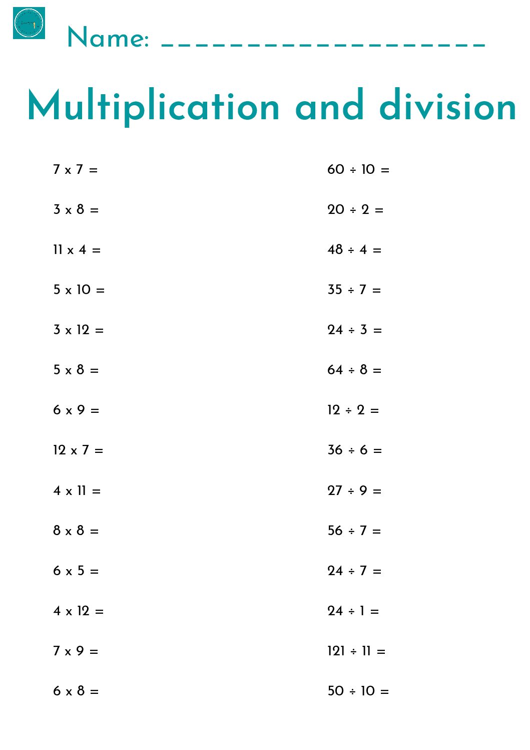 free-multiplication-and-division-worksheets-practice-sheets-for-kids-worksheets-library for Free Printable Math Worksheets Multiplication And Division Free Multiplication and Division Worksheets | Practice Sheets for Kids - Worksheets Library for Free Printable Math Worksheets Multiplication And Division