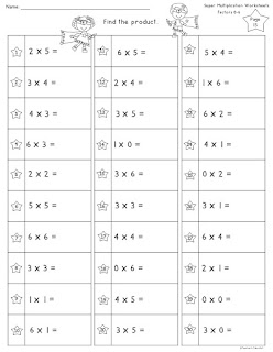 Free Super Multiplication and Division Worksheets | Teachers Take-Out