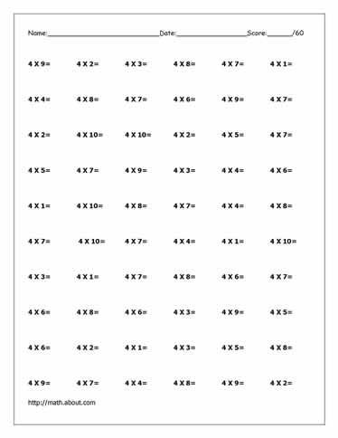 free multiplication chart worksheet