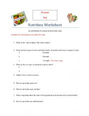Bill Nye Worksheet - NUTRITION EPISODE - ESL worksheet by al.neufeld