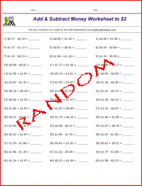 Free Printable Math Worksheets