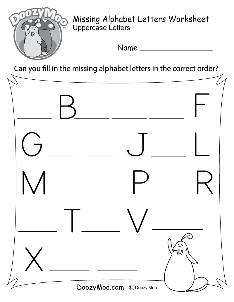 free online printable alphabet worksheets