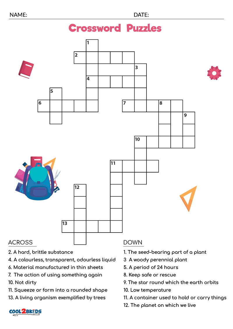 Free Printable Easy Crossword Puzzles Worksheets Library Free Printable Easy Crossword Puzzles Worksheets Library
