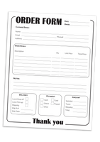 free online printable order forms
