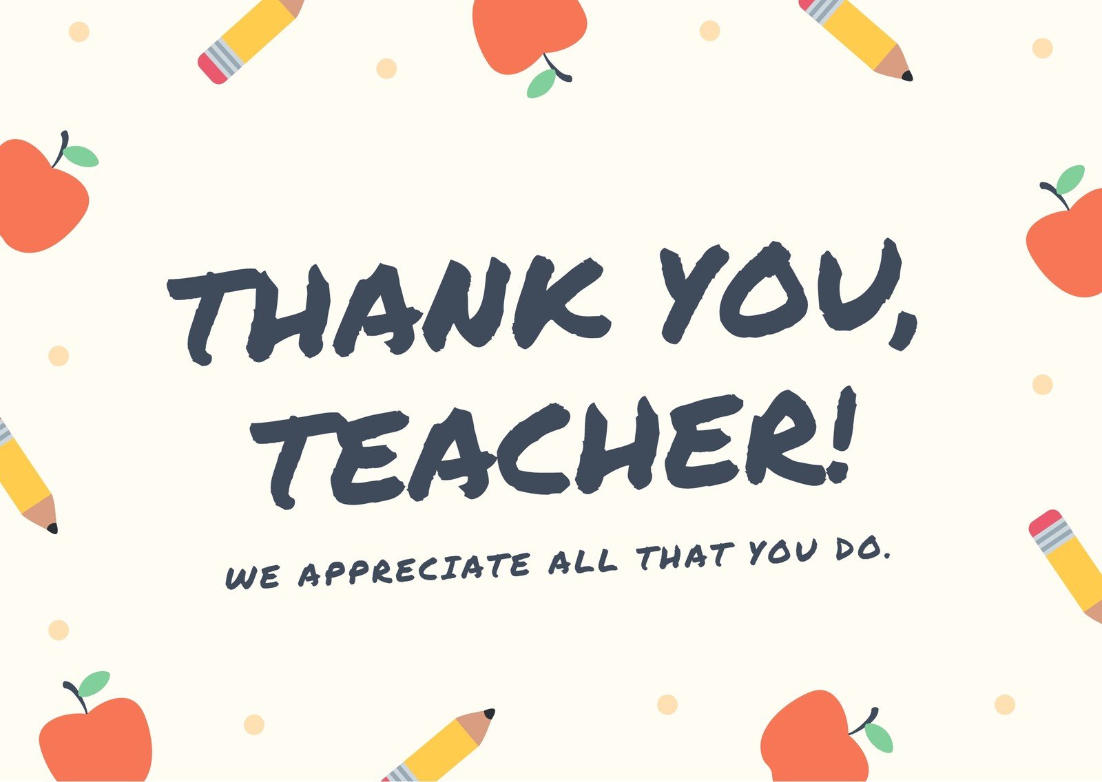 free online printable thank you cards for teachers