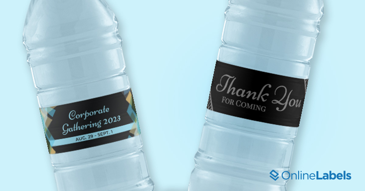 free online printable water bottle labels