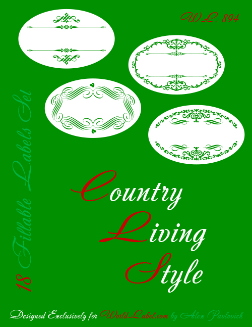 free oval printable labels