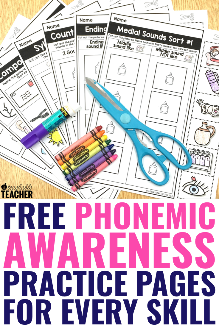 free phonemic awareness worksheet
