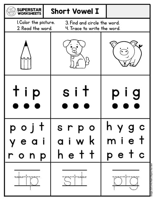 Kindergarten Phonics Worksheets -Worksheets Library