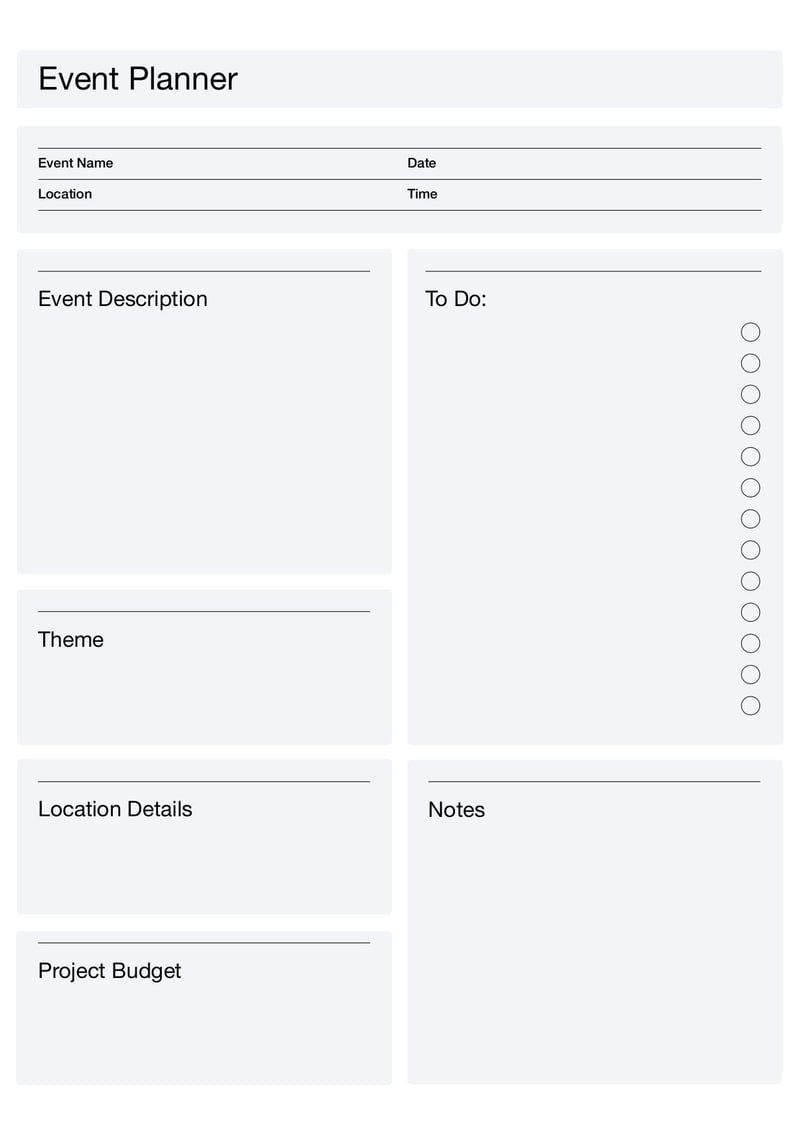 Event Planning Template | Edit online for free with Lumin
