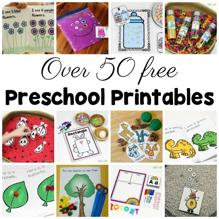 50+ Free Preschool Printables for Early Childhood Classrooms