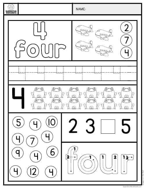 Preschool Math Worksheets Superstar Worksheets Worksheets Library