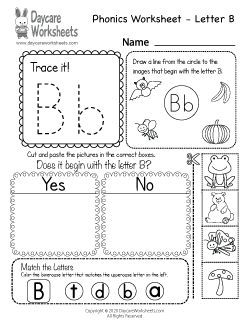 Preschool Phonics Worksheets - Learning Beginning Sounds from A to Z