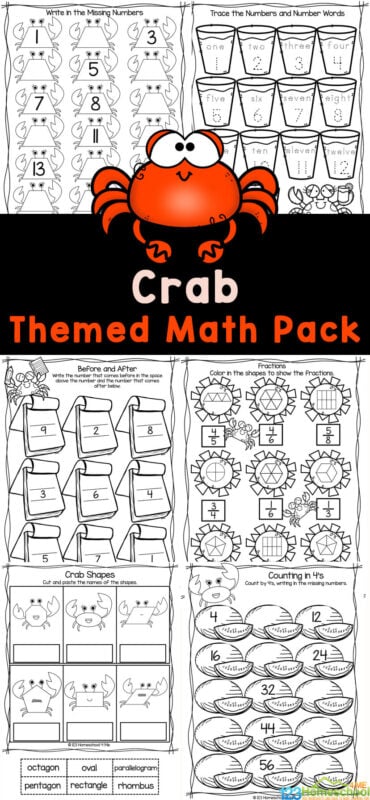 free pre kindergarten math worksheet