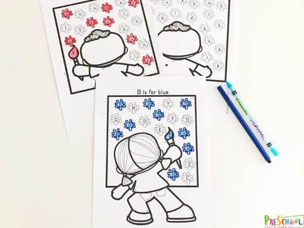 free preschool art worksheet