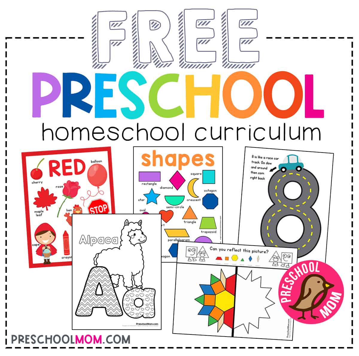 free preschool print outs