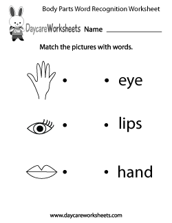 free preschool reading worksheet