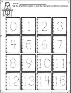FREE Printable Back to School Pre-K Worksheets