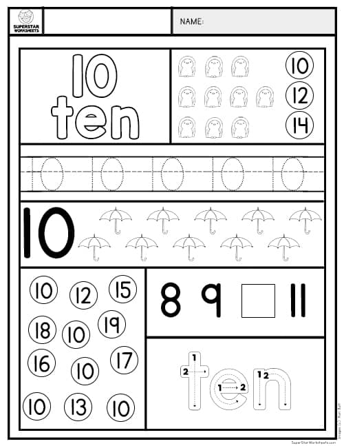 free preschool worksheet age 4