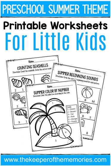 free preschool worksheet printable