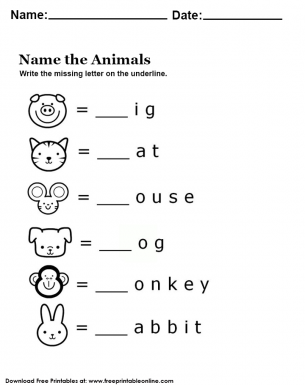 free preschool worksheet to print