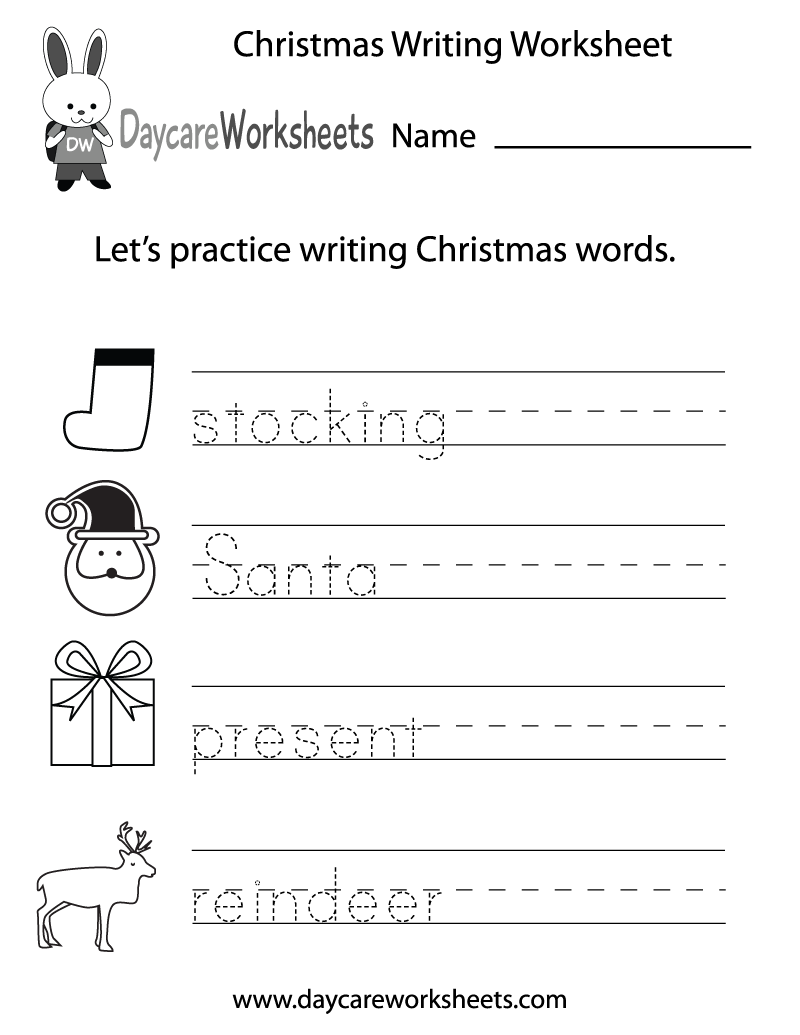 free preschool writing worksheet
