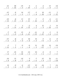 free print math worksheet