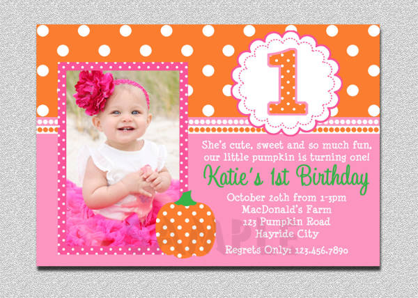 free printable 1st birthday invitations girl