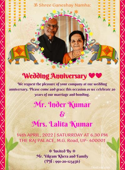 free printable 25th anniversary invitation cards