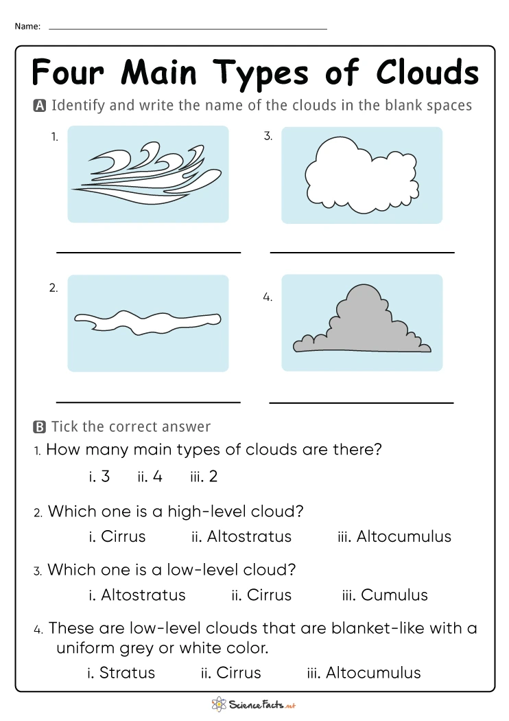 free printable 4th grade science worksheet