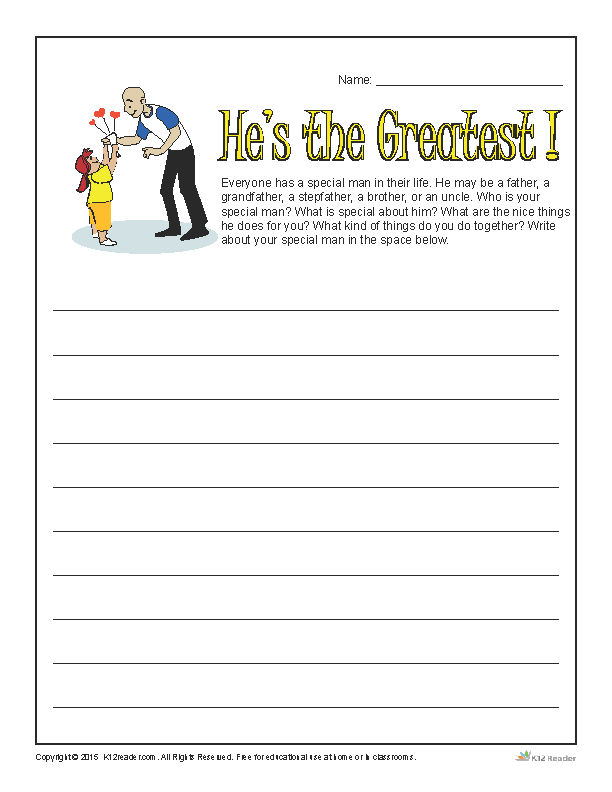 free printable 5th grade writing worksheet