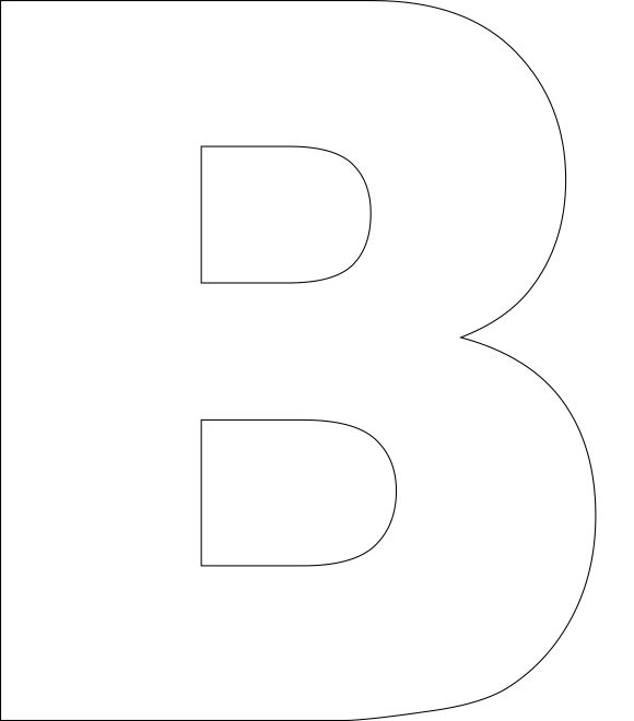 Free Printable Letters Template: Uppercase Alphabet