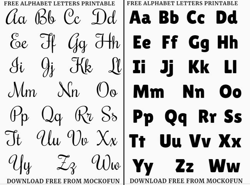 free printable a4 letters ofthe alphabet